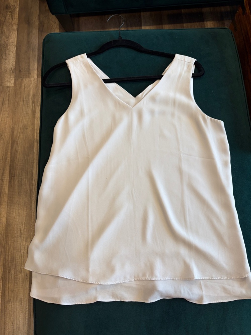 Ann Taylor Factory powder blue Sleeveless V-Neck Layered Camisole